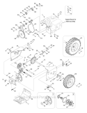 Drive System Diagram and Parts List for 31AH64FG700 2012 Yard Machines Snow Blower